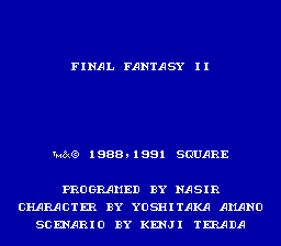 Final Fantasy II (unreleased) Title Screen